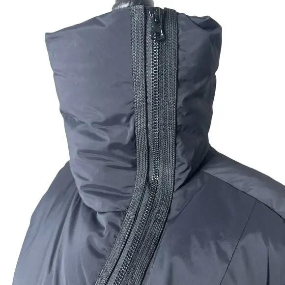 Whitesky Women Duck Down Waterproof Jacket Black Asymmetrical Zip Small New - Picture 4 of 16